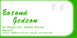 botond gedeon business card